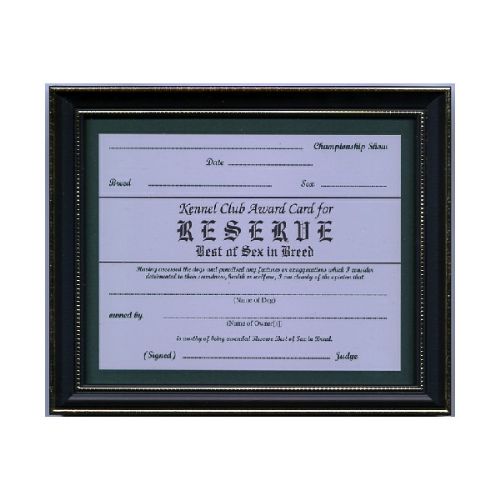 Reserve Best of Sex Certificate Frame